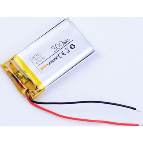 452035 3.7V 300mAh Rechargeable li Polymer Li-ion Battery For mp3 mp4 dvr smart watch small toys Recording pen GPS speaker