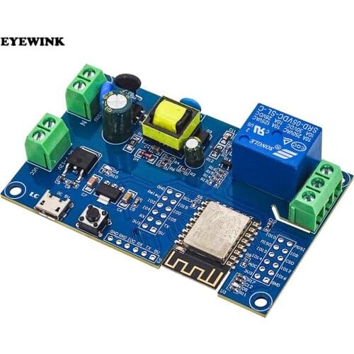 AC/DC Power Supply ESP8266 WiFi Single-Channel Relay Module ESP-12F Development Board