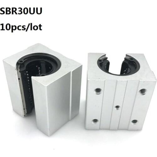 10pcs/lot SBR30UU linear Ball Bearing Block open type CNC Router SBR linear guide rail 30mm Linear Slide unit SME30UU