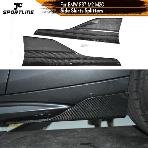 Carbon Fiber / FRP Side Skirts Splitters Cupwings Winglets for BMW 2 Series F87 M2 M2C Competition 2016 - 2020 Canards Apron