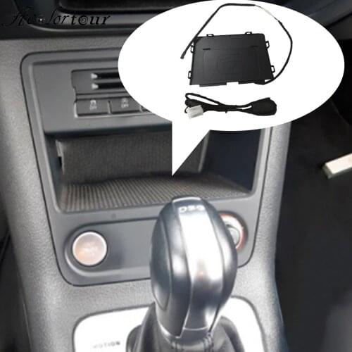 Phone holder qi wirelesss charger for Volkswagen Tiguan MK1 2010 to 2016 mount mobile stand for xiaomi 10 charge support