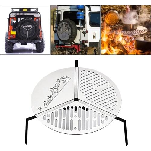 Stainless Steel Spare Tire Holder Support Rack for TRX4 RC Car DIY Parts