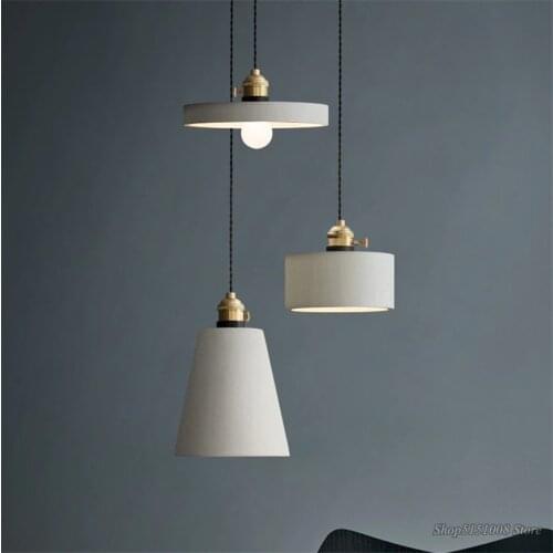 Designer Lamp Vintage Home Decor Cement Industrial Lamp Cafe Pendant Lights Bar Dinning Room Kitchen Hanging Lamps Light Fixture