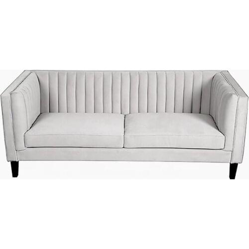 Home Carpentry Modern Pleated Sofa Fabric Velvet Couch