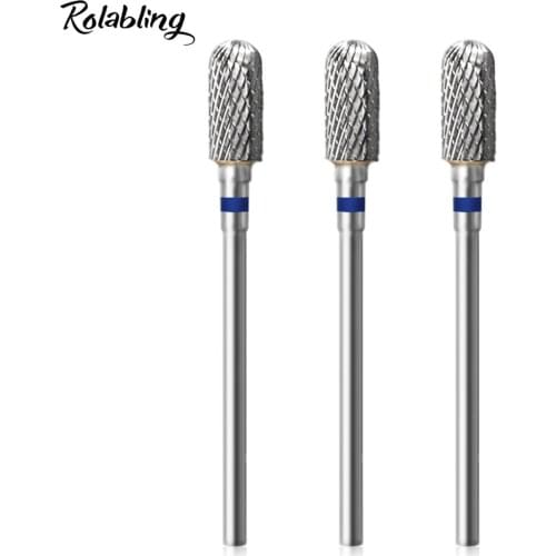 1pc Round Head Nail drill bit Carbide Grinding Head Milling Cutter Nail File for Electric Manicure Machine Rotary Burr Drill Bit