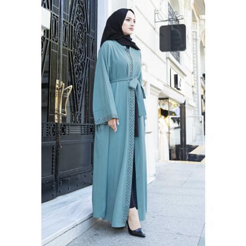 Stone Abaya Turkey Muslim Women Dress Islam Caftan Marocain Dresses Vestidos Eid Mubarak Robe Femme Abayas Ramadan Kaftan