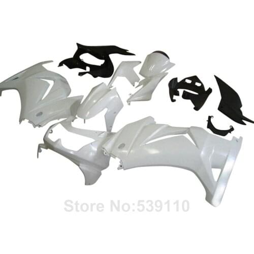 Injection molded fairing for Kawasaki ninja 250r white 08 09 10 11 12 13 14 EX250 2008-2014 fairings set YK14