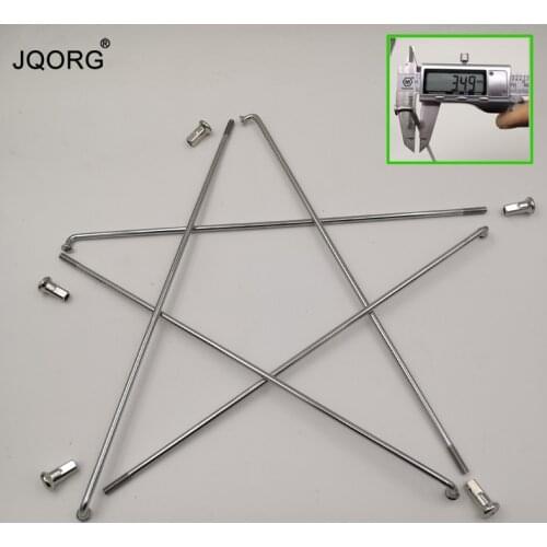 Material 304 Stainless Steel Spokes Diameter 3.5mm J-bend Motorcycle Wheel Parts Lighting Sliver Color Equal Diameter Motocross