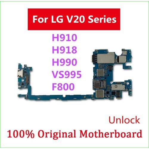 Motherboard For LG V20 Series H910 H918 H990 H990DS VS995 F800 Logic Board For LG V20 Mainboard With Full Chips Android System