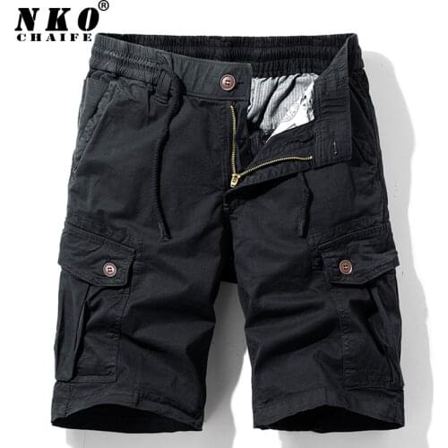 Mens Tactical Military Shorts 2021 Summer New High Quality Brand Casual Short Pants Fashion Multi-pocket Cotton Cargo Shorts Men