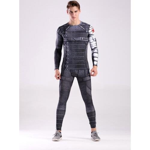 2021 Summer New Fashion Sublimation Print Sportswear Gym Long Sleeves Running Fitness Tight Suit Muay Thai Shirts Breathable