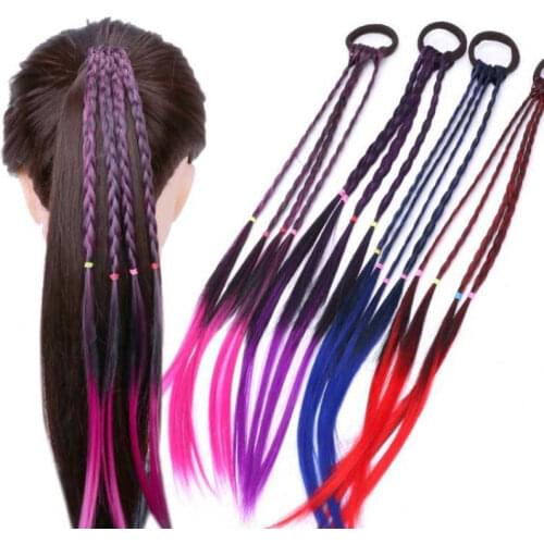 The New Girls Hair Accessories Colorful Weaving Wig Modeling Hairbands Accessories Wholesale