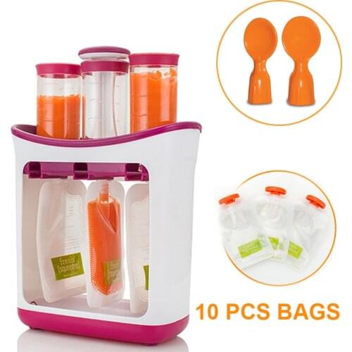 New Infant Baby Food Containers Storage Baby Feeding Maker Supplies Newborn Food Fruit Juice Maker child Food distributor kids