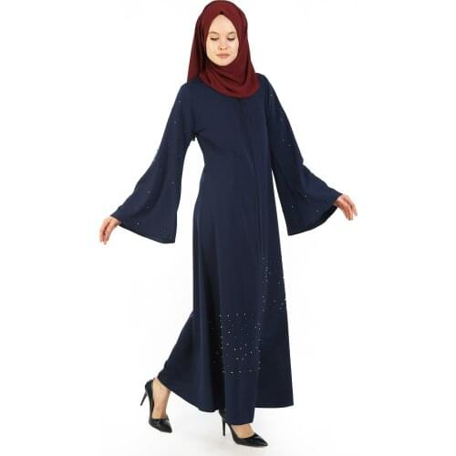Dresses Muslim For Women Long Dress Muslim Hijab Woman Shabby Sleeve Abaya Robe Dress Hijabi European Clothing Robe Womens Eid