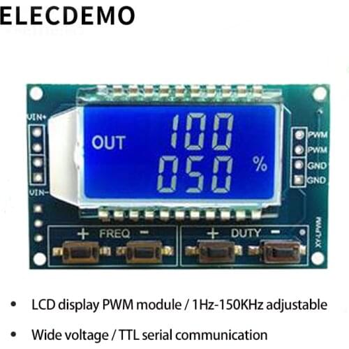 PWM pulse frequency duty cycle adjustable module Square wave rectangular wave signal generator XY-LPWM