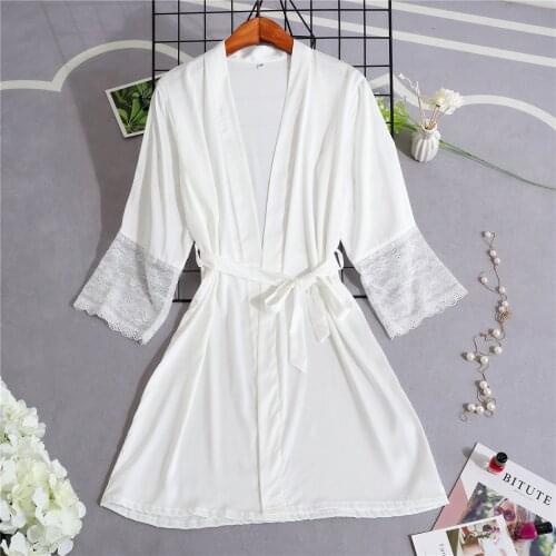 Pink Womens Kimono Robe Bath Gown Pajamas Sleepwear Lady Home Wear Nightgown Sleepshirts M-XXL