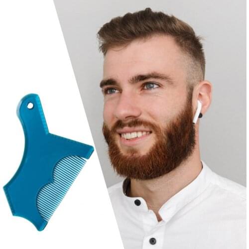 Beard Shaper Smooth Skin Safe Plastic Multi-liner Beard Shaper Template for Family
