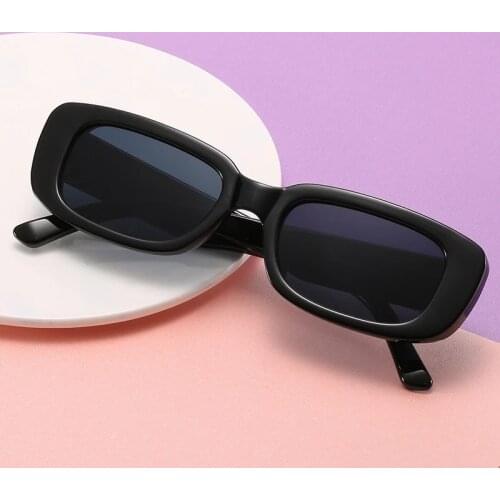 2021 Fashion Brand Design Rectangle Sunglasses Men Black Leopard Summer Male Sun Glasses For women
