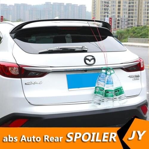 For MAZDA CX-4 Spoiler 2014-2017 MAZDA CX-4 spoiler High Quality ABS Material Car Rear Wing Primer Color Rear Spoiler