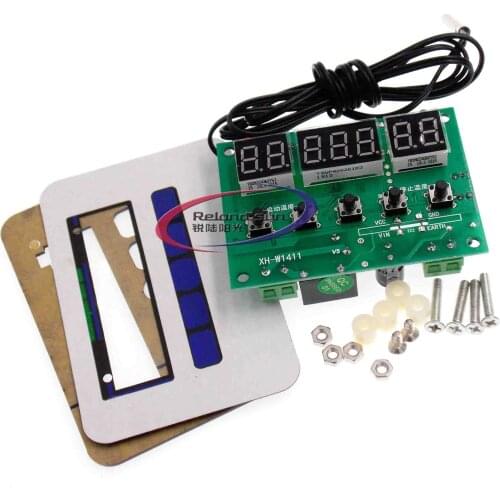 XH-W1411 digital temperature controller three display multi function temperature controller temperature control switch -19~99
