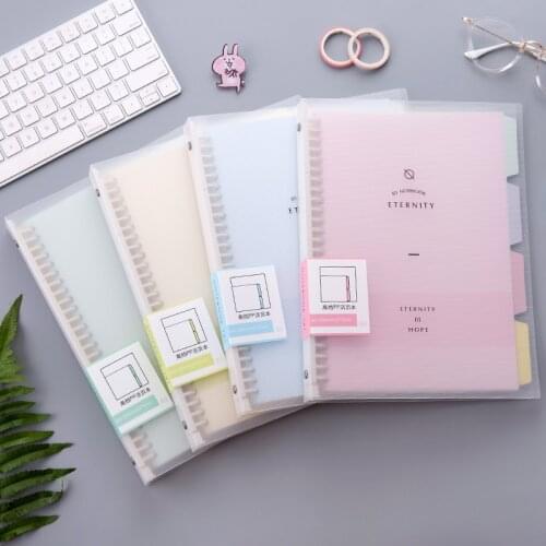 High Quality Binder Notebook B5 A4 A5 Loose Leaf Spiral Notebook Paper Diary Removable Simple Thickened Coil Shell Notebook