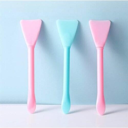 Women Fashion 1pc Silicone Facial Face Mask Brush Mask Mud Mixing Brush Tool 2Color Soft Women Skin Face Care tool