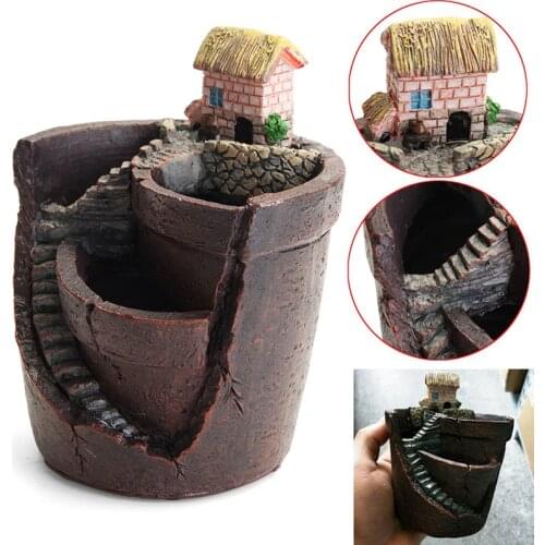 1 pc Sky Garden Succulent Plant House Herb Flower Basket Planter Pot Trough Box Bed