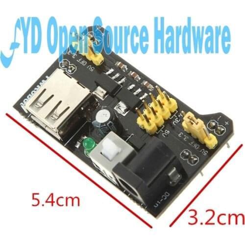 10PCS MB102 MB-102 Breadboard Power Supply Module 3.3V/5V For Solderless Bread Board