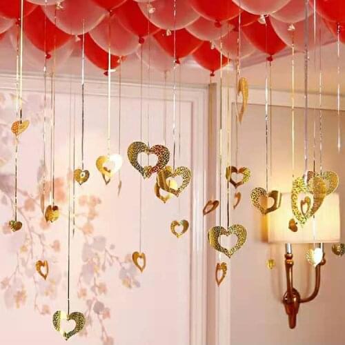 100 Pcs/laser Sequin Rain Balloon Pendant Romantic Wedding Room Wedding Birthday Party Decoration Balloon Accessories
