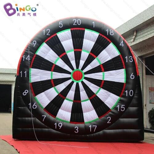 13ft/4m football dart shooting game with sticky balls, inflatable soccer dart board shooting game-inflatable toy