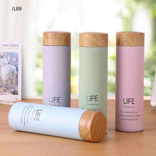 500ml Fashion Stainless Steel Thermos Mug Coffee Tea Vacuum Flask Thermal Water Bottle Travel Thermocup Tumbler Insulated Bottle