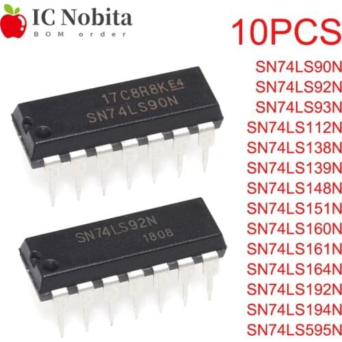 74LS90 74LS92 74LS93 74LS112 74LS138 74LS139 74LS148 74LS151 74LS160 74LS161 74LS164 74LS192 74LS194 74LS595 DIP-14 DIP-16 New
