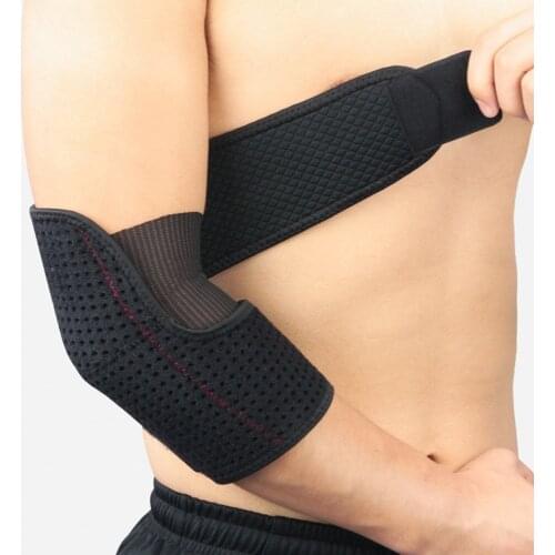 1PCS Sports Elbow Bandage Breathable Elbow Pads Basketball Volleyball Gym Adjustable Sports Safety Arm Sleeve Pads