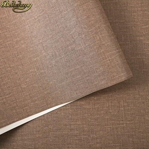 Beibehang 3d flooring Coffee Pigment Color Hemp Wallpaper Office Restaurant Hotel Tea Room Clothing Store Gray Wall paper roll
