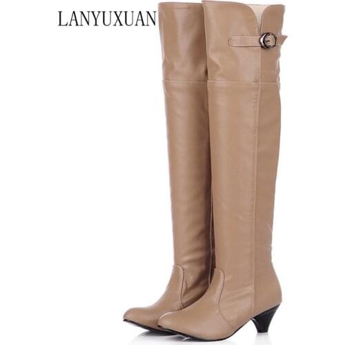 Botas Mujer Big Size 34-43 Style Thigh High Women Woman Femininas Boots Botas Masculina Botines Mujer Chaussure Femme Shoes 905