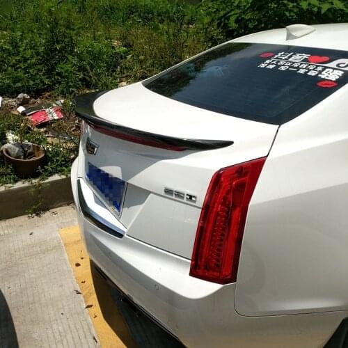 For Cadillac ATS-L D3 Spoiler 2013-2016 ABS Plastic Unpainted Color Rear Roof Spoiler Wing Trunk Lip Boot Cover Car Styling
