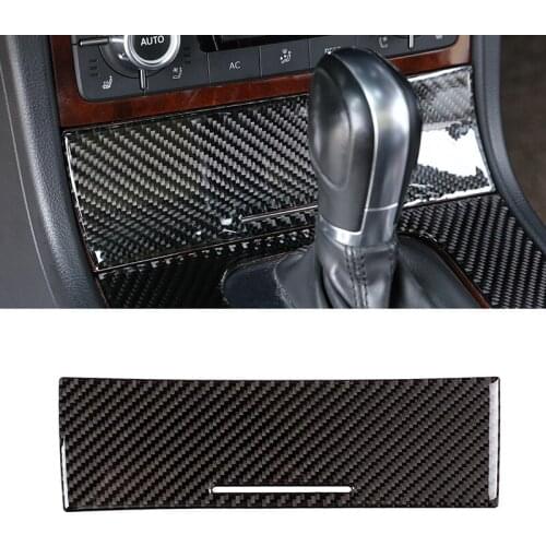 For VW Touareg 2011 2012 2013 2014 2015 2016 2017 2018 Carbon Fiber Car-Styling Center Control Panel Ashtray Box Cover Trim