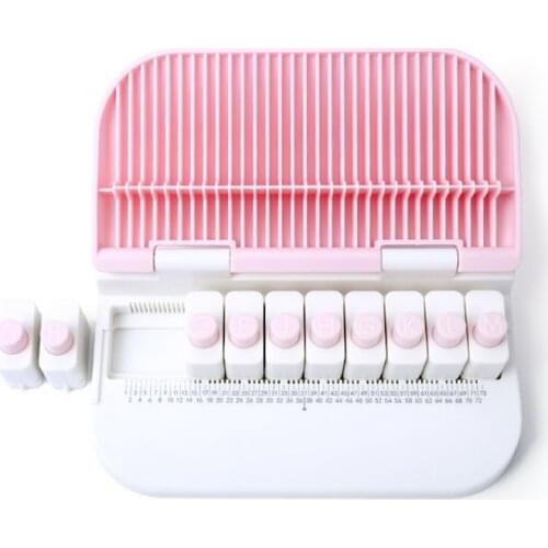 KW-TRIO Puncher 26 English Letter Puncher Embossing Machine Gift Tag Paper DIY Bookmark Manual Puncher for Scrapbooking Craft