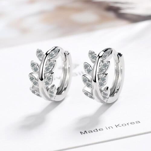 Hot Selling New Tremella Buckle Fashion Round Earrings Inlaid Zircon Earrings Fine Jewelry Wholesale