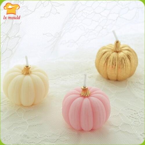 New Thanksgiving Halloween Pumpkin Silicone Mold Soap Candle Candy Chocolate Decoration Set