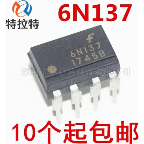 10pcs/lot 6N137 EL6N137 Dip-8 Optocoupler Brand New Original