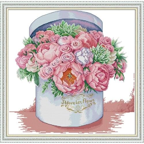 Send you aromatic cross stitch kit aida 14ct 11ct count print canvas stitches embroidery DIY handmade needlework