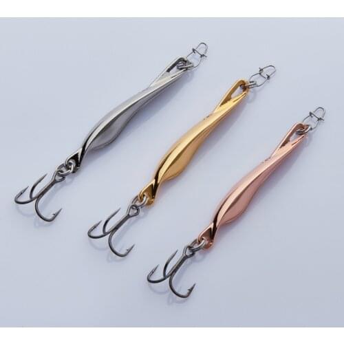 YAPADA Spoon 033 Float strengthen Treble Hook 3g-7g-10g 40-53-60mm Feather Metal Spoon Multicolor Fishing Lures Bass