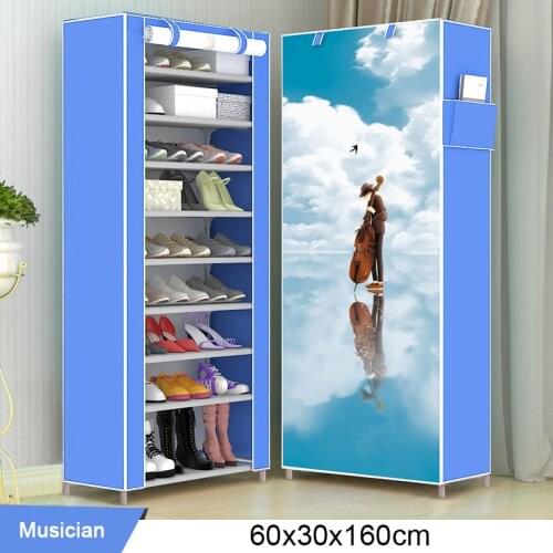 New Multilayer Shoe Rack Easy assmble Shoes Storage Closet Organizer Home Furniture Space saving Nonwoven Shoe Cabinets