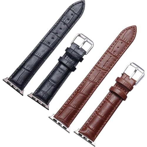 Band for iWatch Series 6 5 4 3 2 1 Replacement Classic Buckle Wrist Band for Apple Watch Strap 38mm 42mm 40mm 44mm Leather Loop