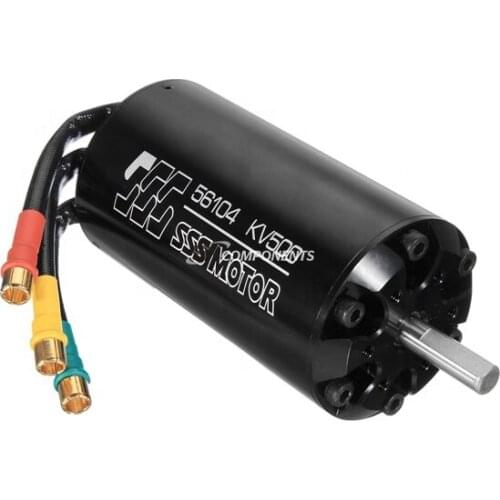 SSS 56104/500KV 6 Poles Brushless Motor For RC Marine Boats Electric Surfboard W/O Water Cooling Per 1000R/min Rotating Speed