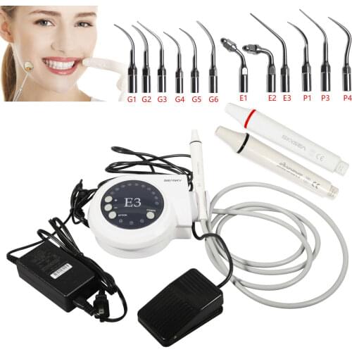 Dental Ultrasonic Piezo Scaler ENDO Detachable Handpiece Autoclavable 5*Endo Perio Tips fit EMS Cavitron