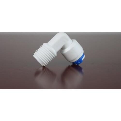 Elbow 1/4" OD Tube Quick Pushfit 1/4" BSP Male Fitting Connection RO Water Connector Reverse Osmosis Aquarium System Fittings