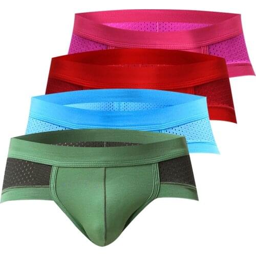Underpants Man Briefs Mesh Underwear For Men Brief Modal Low Waist Mens Thong Sexy U Pouch Panties Mens Briefs Gay Jockstrap