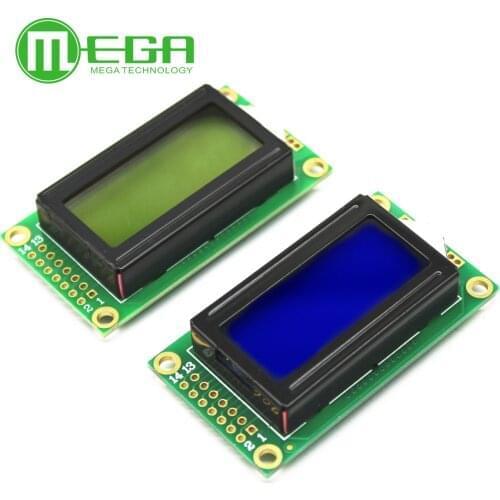 10pcs 0802 LCD Module 8 x 2 Character Display 3.3V / 5V LED LCD Backlight 14pin for arduino Diy Kit